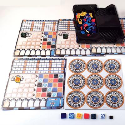 Jogo de Tabuleiro Estratégico de Colocação de Peças Bela Arte em Mosaico Diversão em Família para Crianças Tempo de Jogo de 30-45 Minutos Jogo de Festa