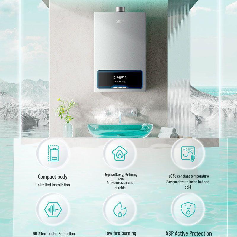 Vatti Energy Gathering Cabin Series ST14-12 Gas Water Heater - Durable Mini, Compact Design