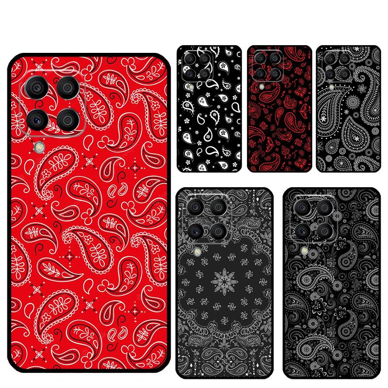Paisley Bandana For Samsung Galaxy M11 M21 M31 M12 M13 M14 M15 M35 M34 M54 M33 M53 M32 M52 M06 M16 M55 Case