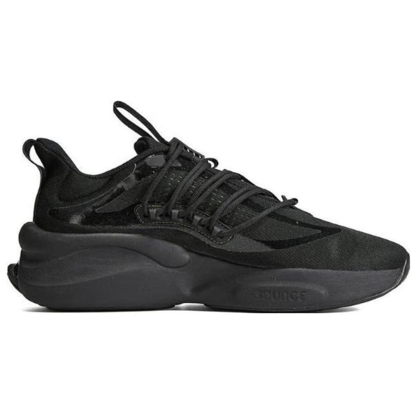 Adidas Alphaboost V1 Modne Wygodne Amortyzacja Trwałe Oddychające Buty do Biegania Niskie Męskie Sneakersy Czarne IG3073