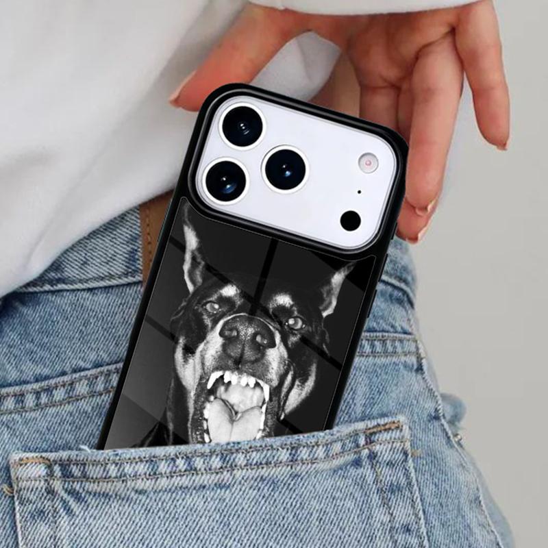 Dachshund Doberman Dog Phone Case for iPhone 16e 15 14 13 12 17 Pro Max Plus Air 17pro Cover Coque