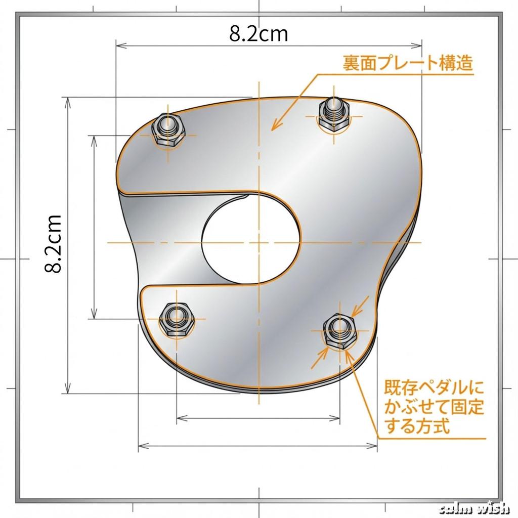 Calm Wish Motorcycle Foot Pedal Cover Brake 1 Piece General