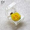 Preserved Crystal Rose Acrylic Flower Gift Box for Valentine's Day Confession