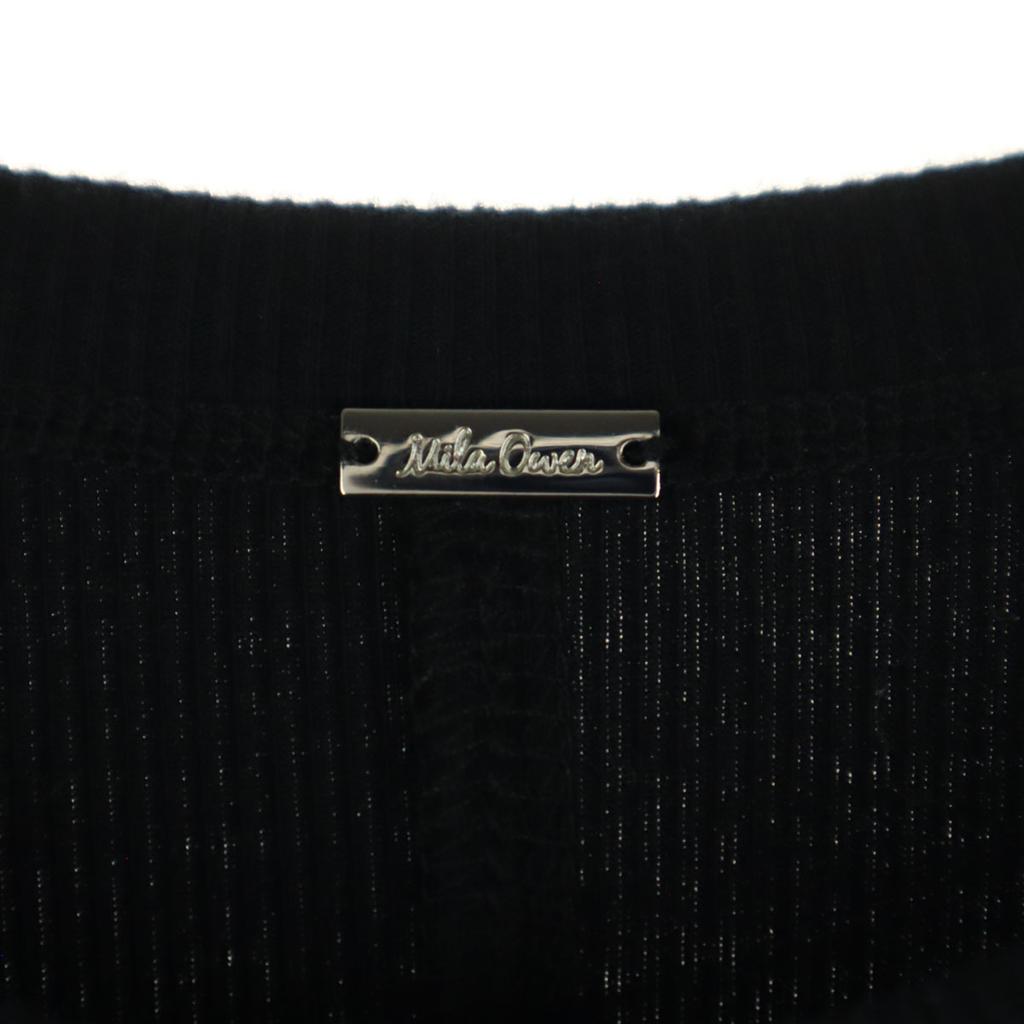 Mila Owen 24ss Long Sleeve Knit Long Dress Black 09WC0241124 Women Used