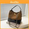 Autumn Womens Large Tote Bag With Geometric Pattern And Dual Shoulder Straps