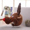 Cute Elk Deer Hat Elk Design Headgear Hat Plush Toy Stuffed Toy Photography Prop Headgear Hat Festival Party Photo Props