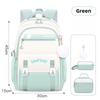 Set da 3 Pezzi Zaino Scolastico per Bambini per Ragazze con Set Porta Pranzo Astuccio Zaini Scolastici Elementari Primari Medie Superiori College