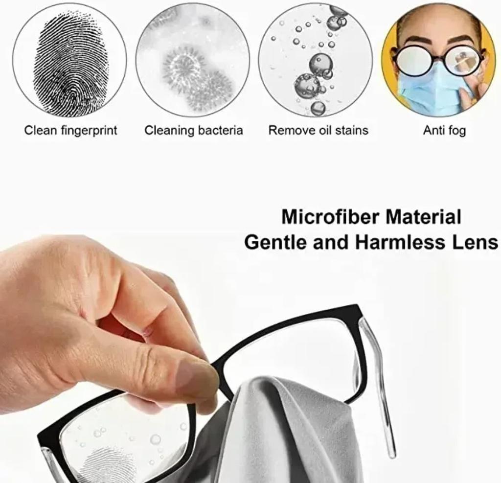 10/200 Pieces Glasses Wipes Anti-fog Screen Cleaning Cloth Accessories Alcohol Wipe Pad Lens Cleaning Wipes Microfiber Tools