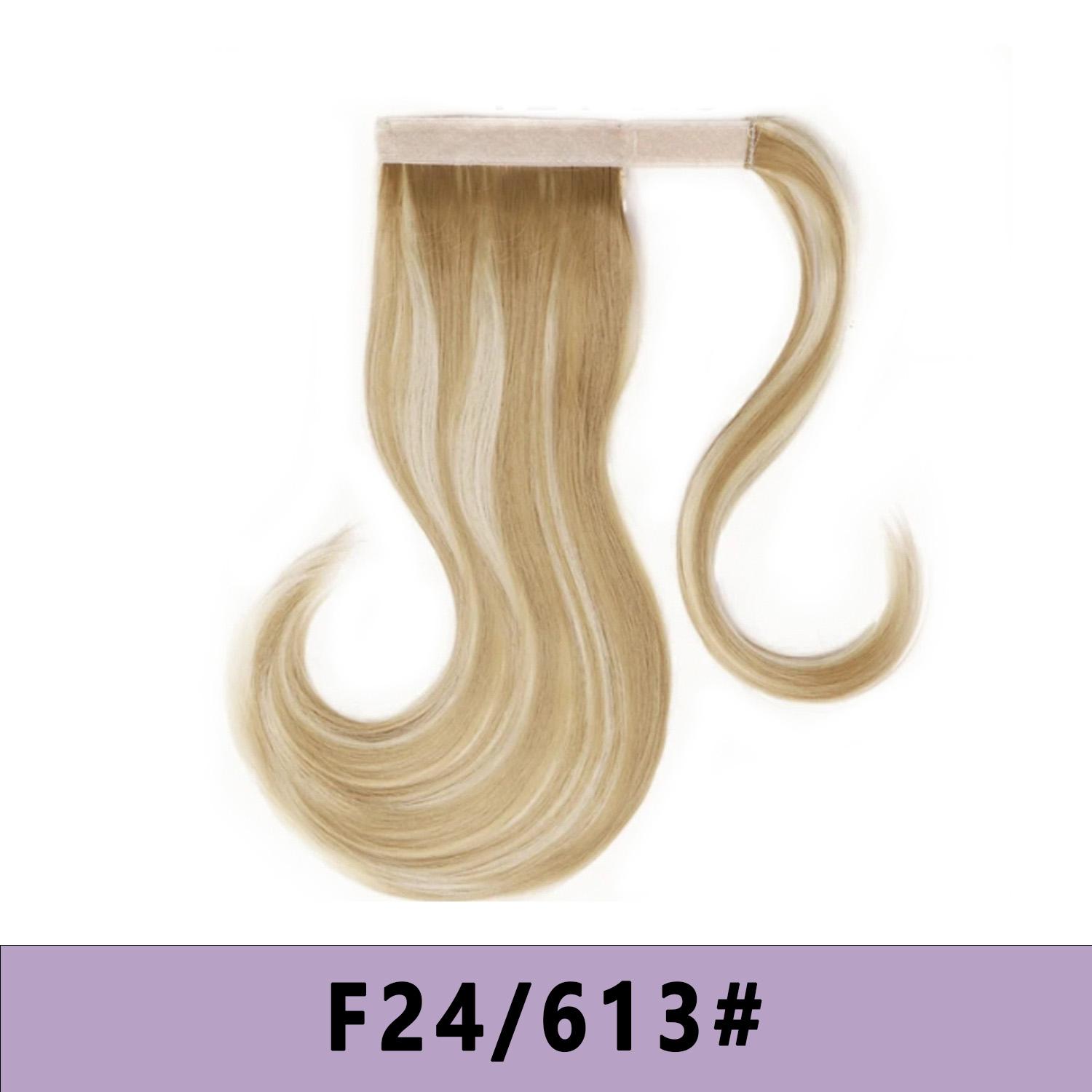 

Синтетические короткие прямые волосы с запахом на заколке в хвосте, термостойкие волосы для наращивания хвоста, черные для женщин 45cm