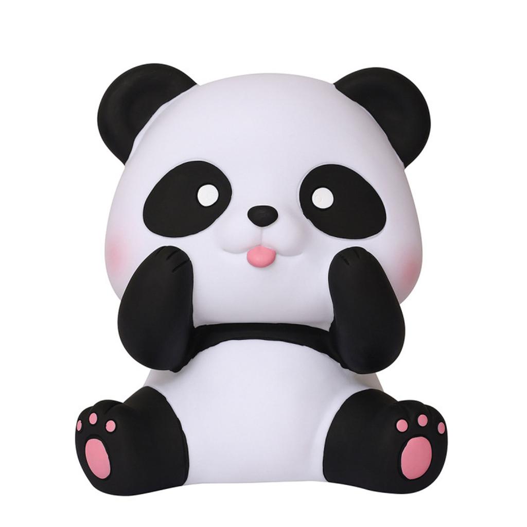 Coin Holder with Anti Fall Feature Convenient Money Storage Case Automatic Money Collection Box Panda Money Saving Jar