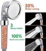 Cabezal de ducha de alta presión para spa con filtro de iones negativos, 3 modos, ducha de mano, ahorro de agua, ducha de baño