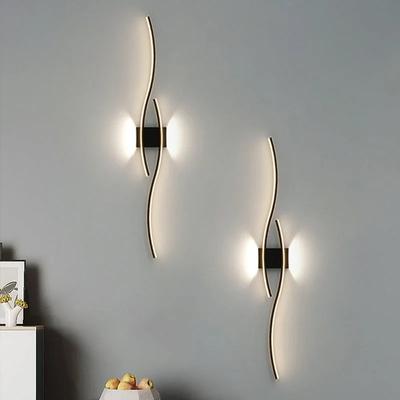 Applique murale LED longue bande 60/90 applique murale décoration de la maison salon arrière-plan restaurant chambre luminaires d'éclairage modernes