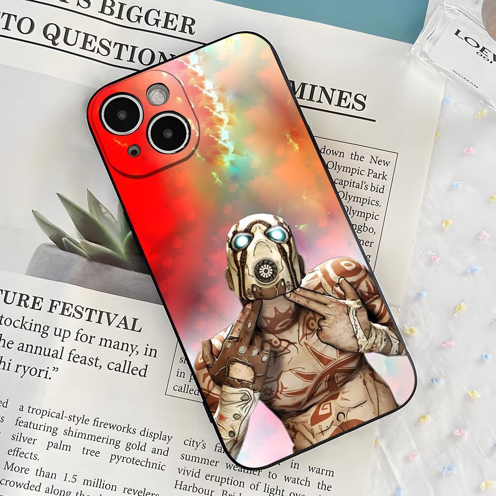 Game B-B-BORDERLANDS-S Phone Case For IPhone 17 Air 16 E Pro Max 15 14 13 Mini 12 Pro 11 Max Plus Black Soft Shell iPhone 13 Mini