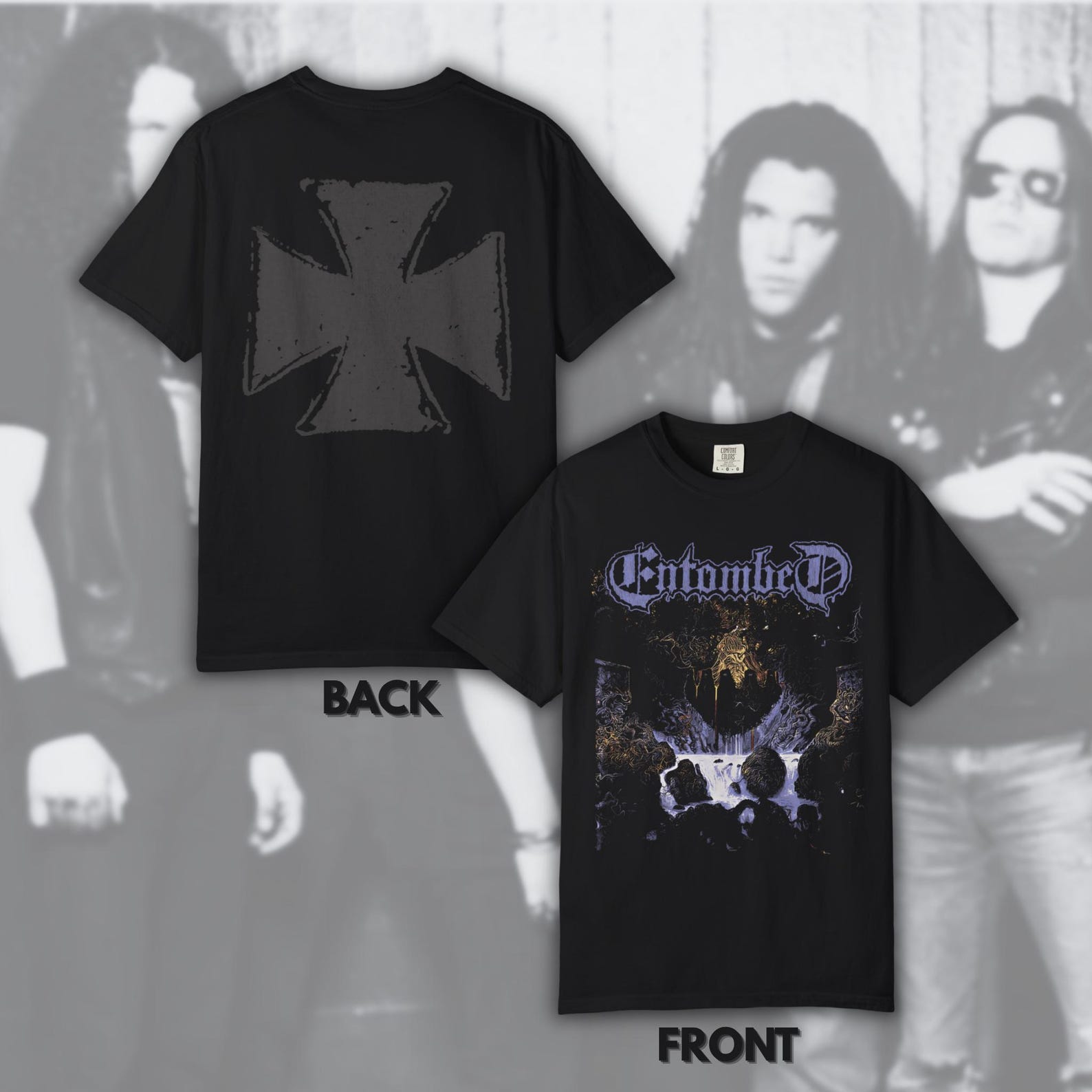 Entombed - Clandestine | Size- S, M, L, XL, 2-4 XL S