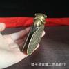 Golden Brass Cicada Animal Ornament Vintage Insect Handheld Home Office Decoration One Piece Dropshipping Toad