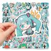Kolergam Hatsune Miku Sticker Cute Anime Stickers for Hatsune Moe Planner Popular Anime Stylish Waterproof Graffiti Popular DIY Stickers for Water