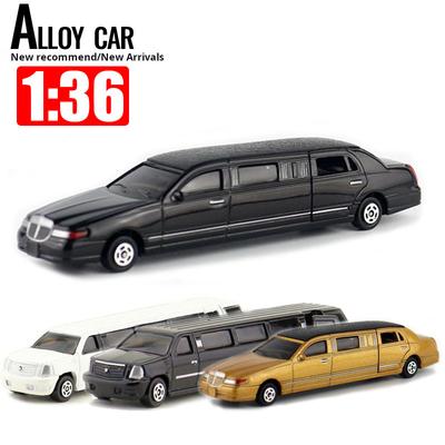 Odlewany Metalowy Model Pojazdu Zabawkowego Stretch Limuzyna Lincoln Luksusowy Edukacyjny Kolekcja Samochodów Prezent Dziecko Otwierane Drzwi