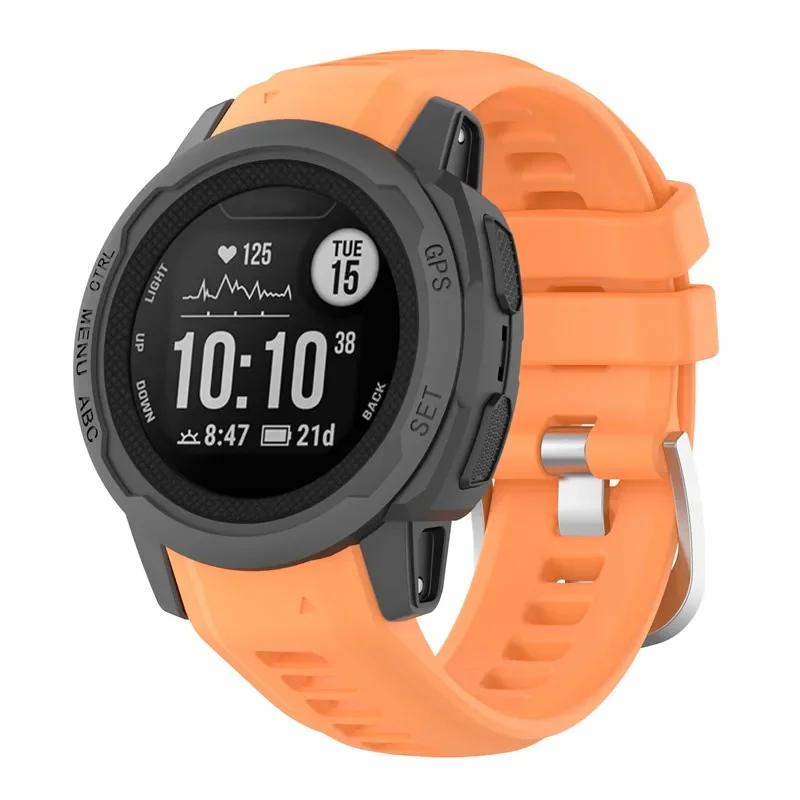 Řemínek pro chytré hodinky Garmin Instinct 2s Měkký silikonový náhradní náramek pro Garmin Instinct 2s řemínek
