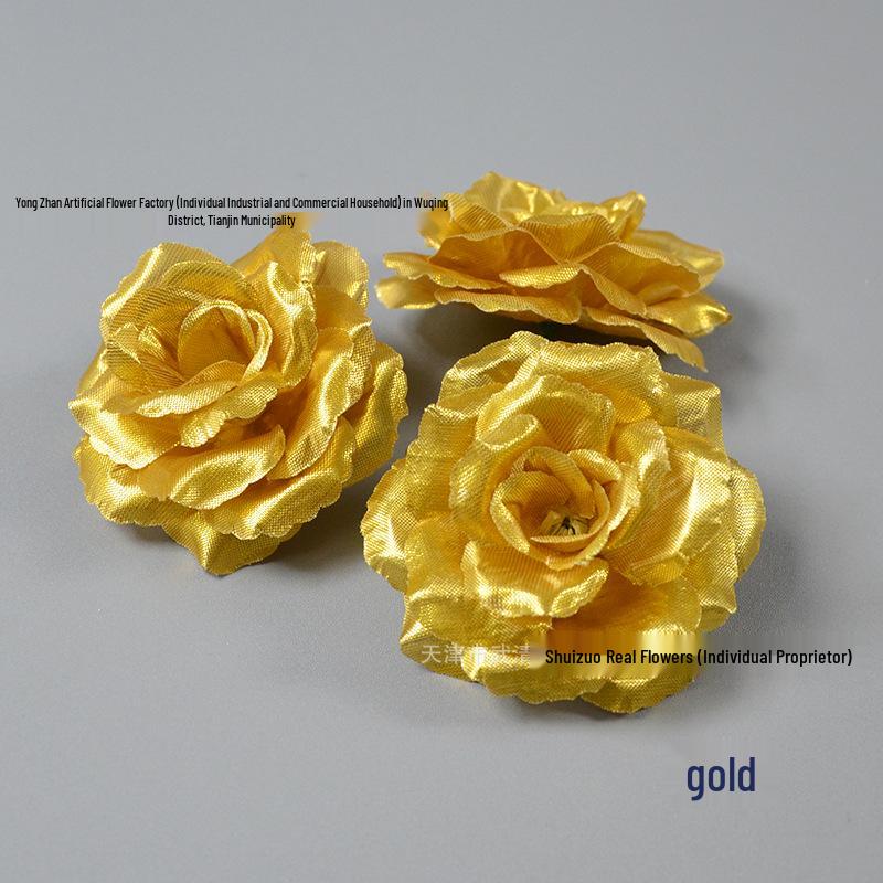 Decorazione Floreale a Forma di Rosa da 8CM per Pareti e Acconciature per Matrimoni ed Eventi