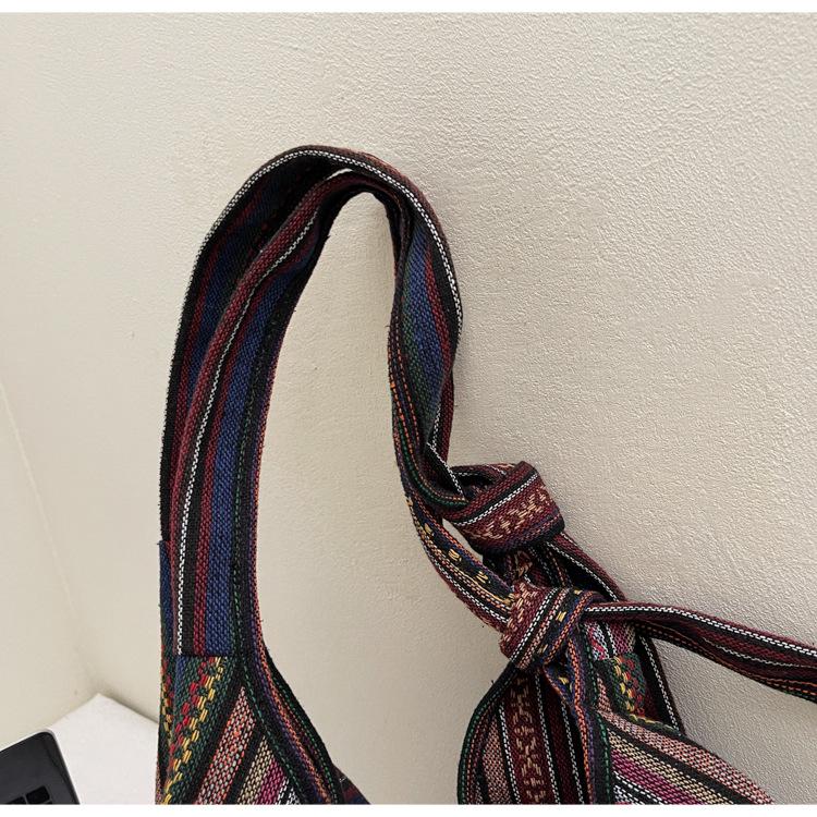 Retro Ethnic Canvas Shoulder Crossbody Bag - Large Capacity Backpack Handbag (2025)