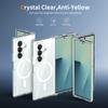Luxury Transparent Magnetic Case for Samsung Galaxy Z Fold 8/ZFold7 Set with Magsafe Acrylic Clear Anti-yellow Cover Z Fold 8 Ul
