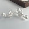 925 Sterling Silver Vintage Earrings For Women Simple Flower Pearl Earring Jewelry Prevent Allergy Party Accessories Gift