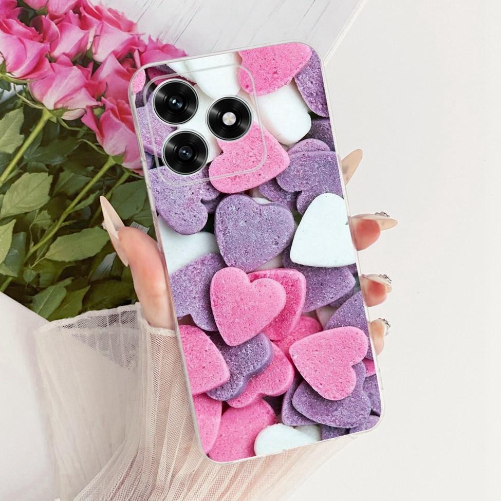 Etui na Honor X5C Plus Pokrowiec Przezroczysty Luksusowy Uroczy Kot Moda Motyl Fajny Malowany Obudowa Na Honor X5cPlus