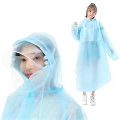 HeiDiga Ciclismo Chuva Leve Plus Longa Duração Perfeito para o Chuvoso Tamanho Único Serve Azul Capa de Chuva Feminina, Poncho, Roupa de Chuva, Tamanhos, Comprimento,