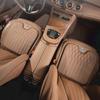 Hijk1 VW Car Leather Seat Cushion Lumbar Cushioning Soft Pad For Volkswagen Polo Golf GTI CC Tiguan Arteon Passat Jetta Touareg ID.3