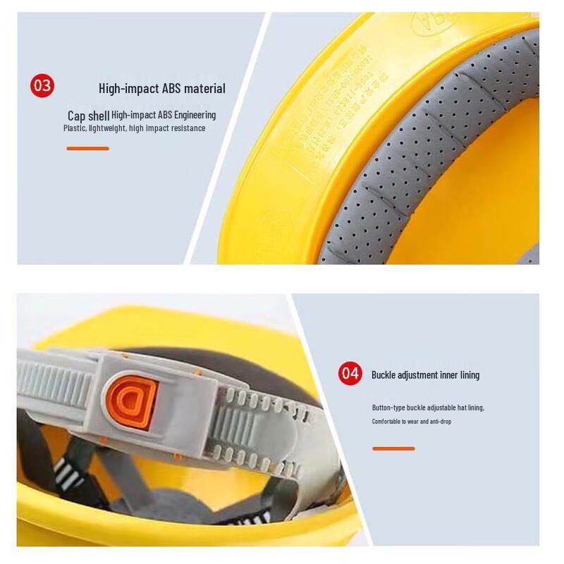 Atmungsaktiver Industrieller Schutzhelm aus ABS