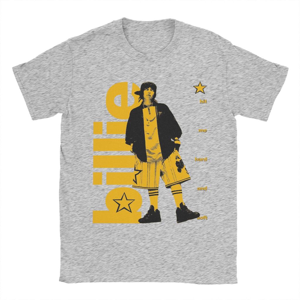 Billies Hit Me Hard And Soft Men T Shirts  Novelty Tees Short Sleeve Crewneck TShirt Pure Cotton Printed Clothing