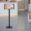 Vertical Flip Menu Stand, Floor-Standing Catalog Browser Ring Binder Rack, Advertising Brochure Display Stand