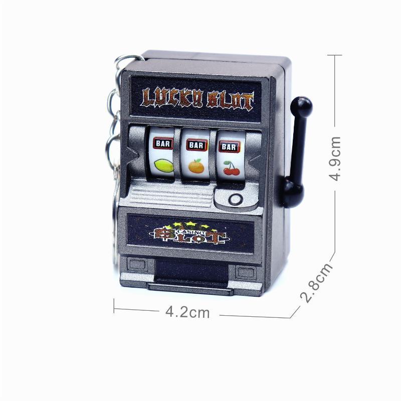 1Pcs Fruit Machine Slot Machine Keyring Simple Fashion Trend Keychain Toy Creative Car Pendant Key Ring Gift Accessories