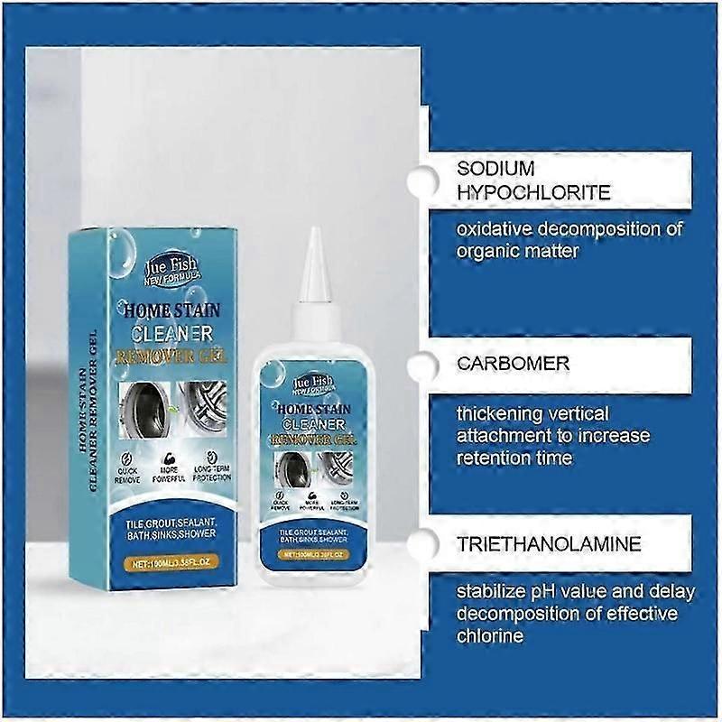 Mold Remover Gel Household Washing Machine Cleaner for Washing Machine Refrigerator Strips Grout Cleaner Best for Home