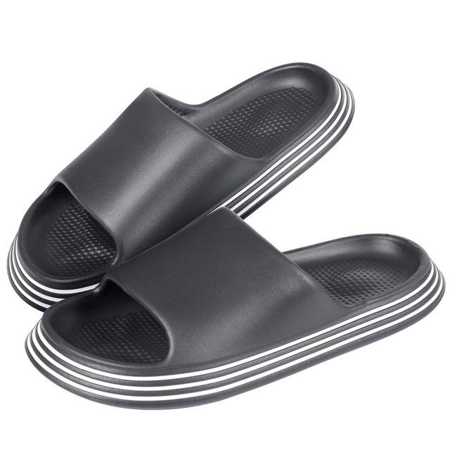 Eva Hål Läckande Tofflor Kvinnor Badrumsskor Slides Anti-Halk Sommar Inomhus Hemtofflor Hushållsbad Sandaler Män