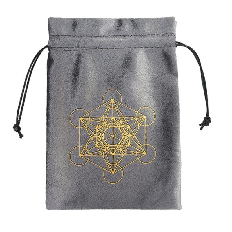 Board Game Cards Drawstrings Bag Tarot Card Flannel Bag Jewelry Pouches Oracles Card Organizers Witchcrafts Supplies
