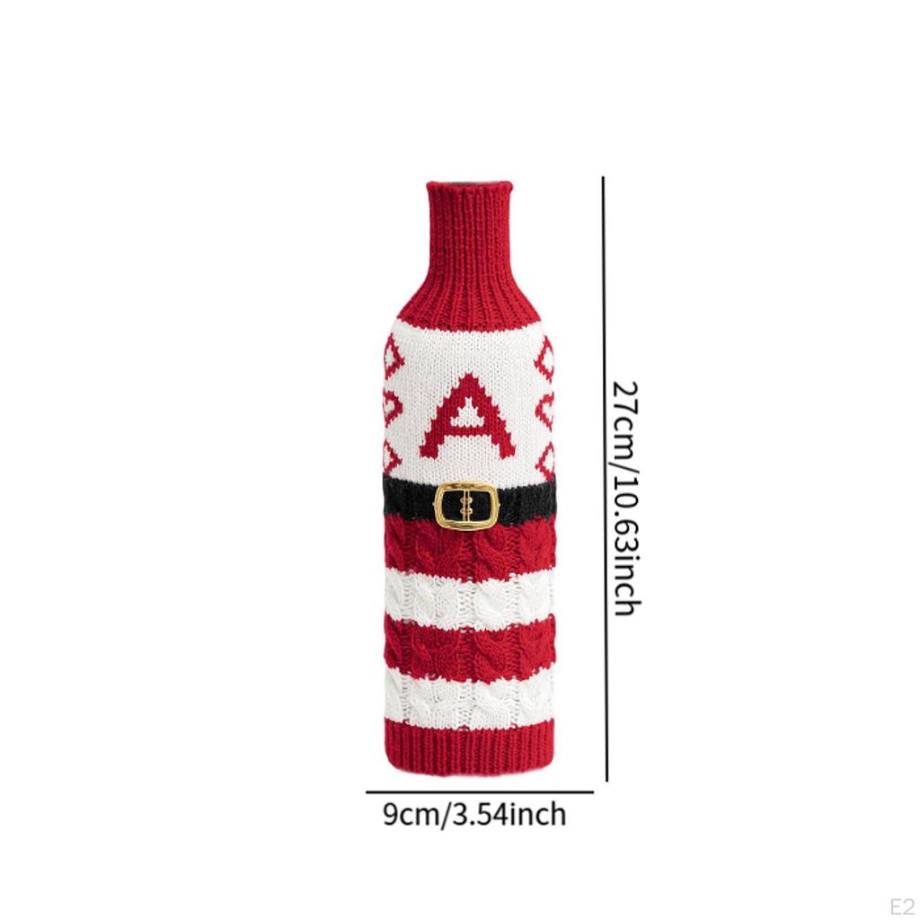 Christmas Wine Bottle Cover Knitting Holder,Party Supplies,Table Decor Sleeve Dress up