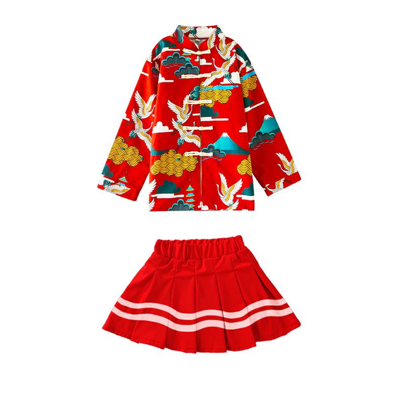 

Новогодние детские костюмы для черлидинга: Костюм для девочек в китайском стиле «Тан» Ханьфу 160 cm