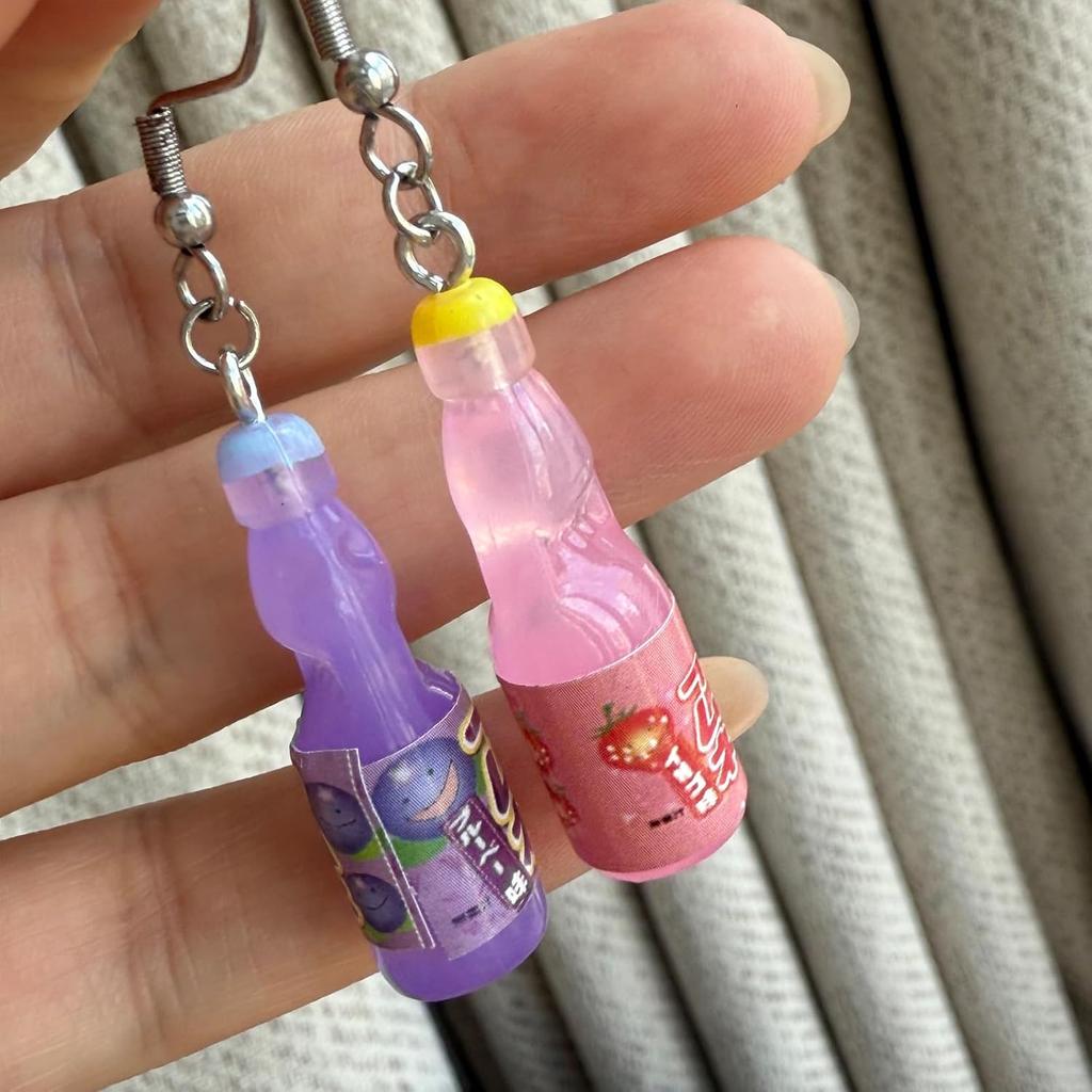 Korean-Pop Earrings Soda Pop Music Matching Birthday Party Friendship BFF Gifts For Fans Decor Halloween Outfits