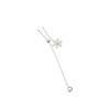 Zircon snowflake pendant can pull necklace women's autumn and winter sweater chain light luxury high-end temperament neck chain accessories