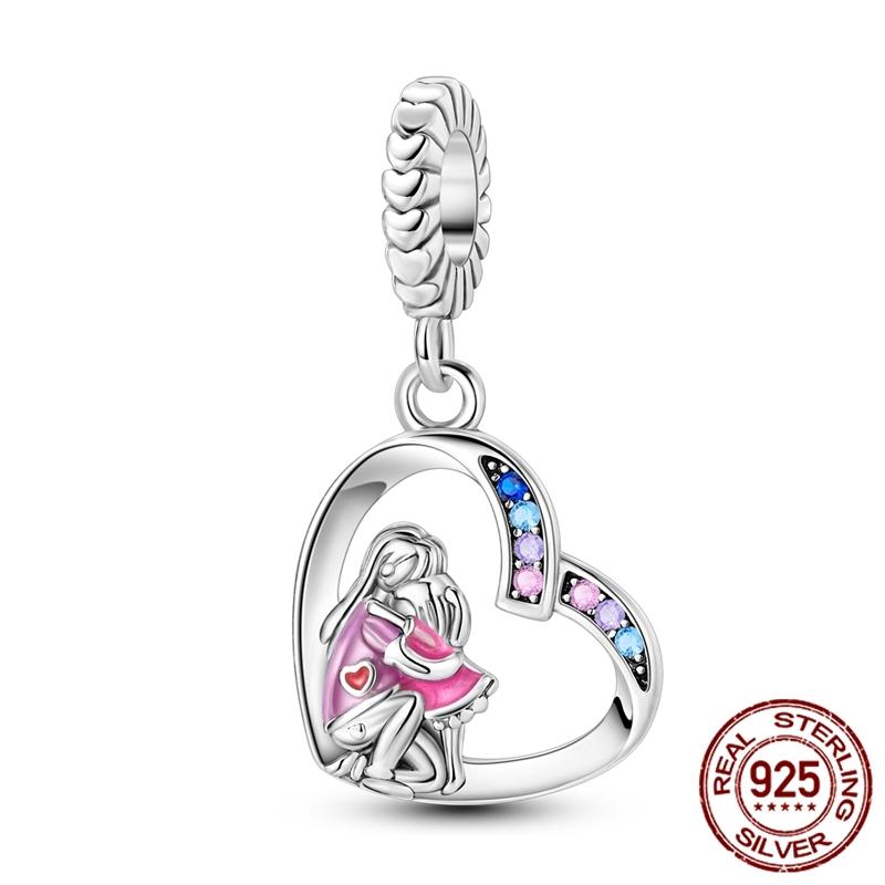 New In MotherS Day Copper Charm Mom Mother Family Charm Bead Fits Genuine Bracelets DoItYourself Woman Jewellery Gifts