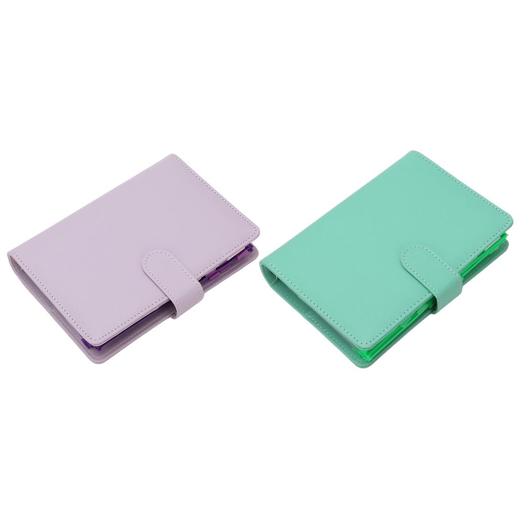  Planner A6 6 Holes PVC PU Leather Sufficient Capacity Loose Leaf Rings Soft Waterproof Portab