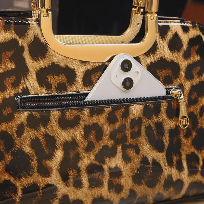 2025 Stylish Patent Leather Shoulder Bags for Women - Modern, Fashionable, Mid-Aged & Mom-Friendly Design