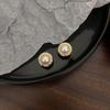 Pearl Mosquito Coil Disc Ear Clips: No-Pierce, Elegant French-Style Earrings for Women