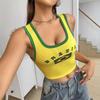 INS Summer Slimming Women's Letter Print Top: European & American Style