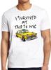 Ich habe meinen Trip nach NYC New York überlebt Gelbes Taxi USA Cooles Geschenk T-Shirt M212