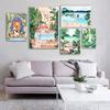 Morocco Art Print Fashion Boho Chic Illustration Posters Summer Tropical Wall Pictures Nude Feminine Canvas Painting Home Decor