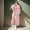 Autumn and Winter Thickened Long Stand-up Collar Imitation Mink Hair Thickened Wool Environmentally Friendly Fur Jacket Women's Light Coat