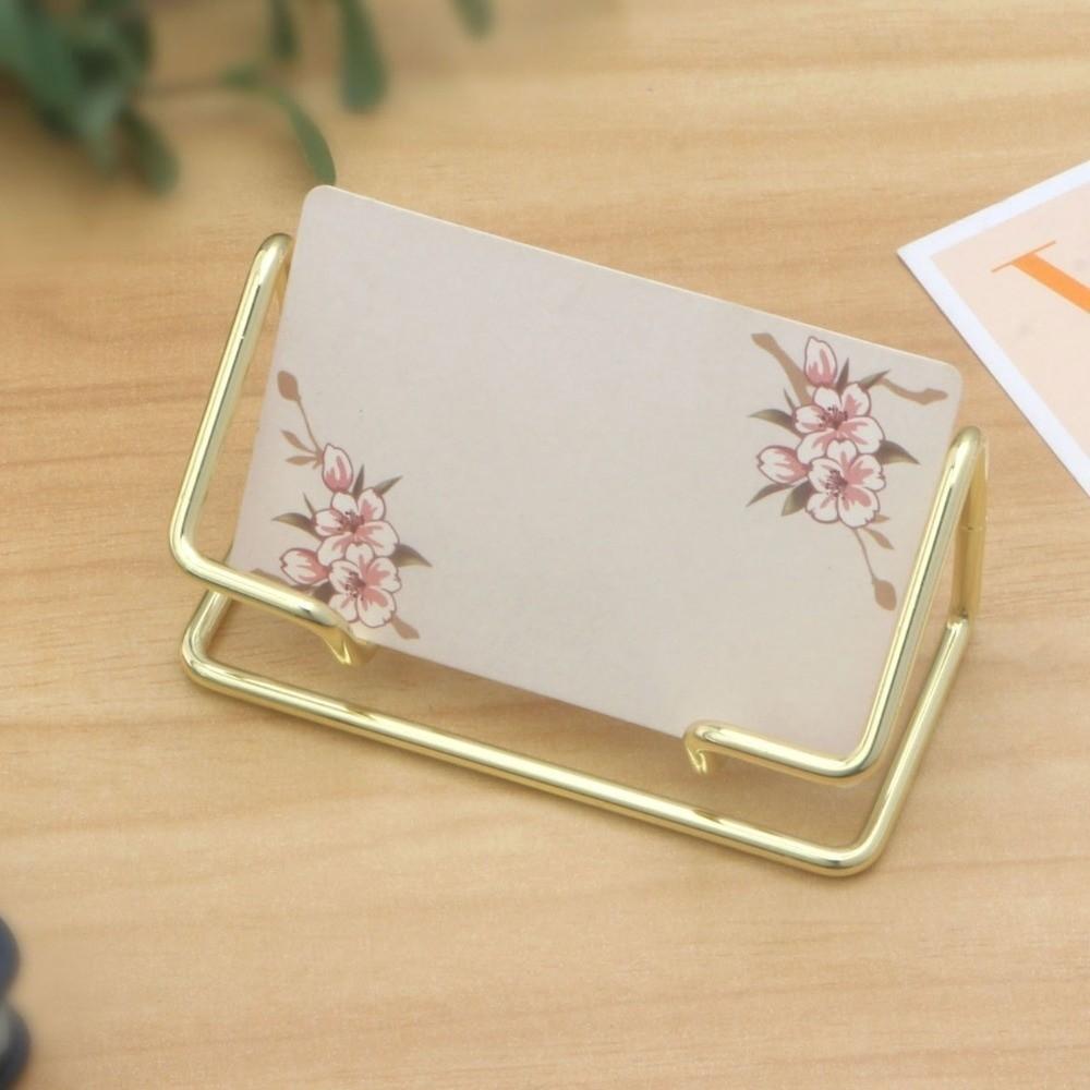 Metal Name Card Stand Minimalist Card Display Stand Business Card Holder Office Desk