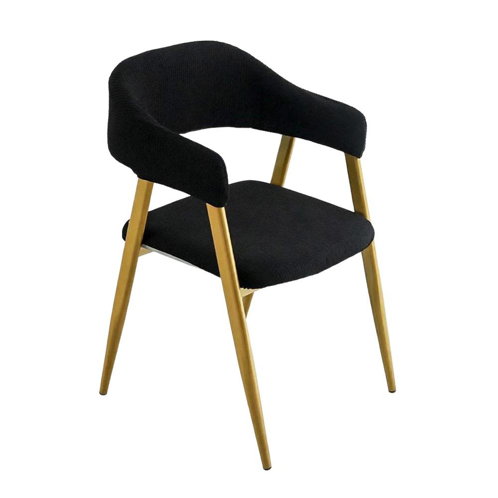Stretch Fabric Armchair Slipcover Open Back Style Dining Chair Cover Cafe Furniture